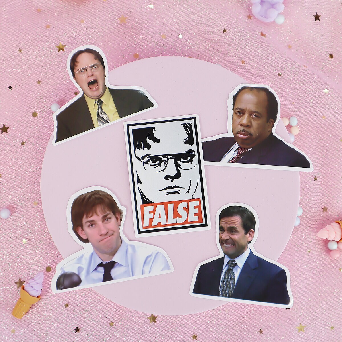 5-pack stickers The Office no 3