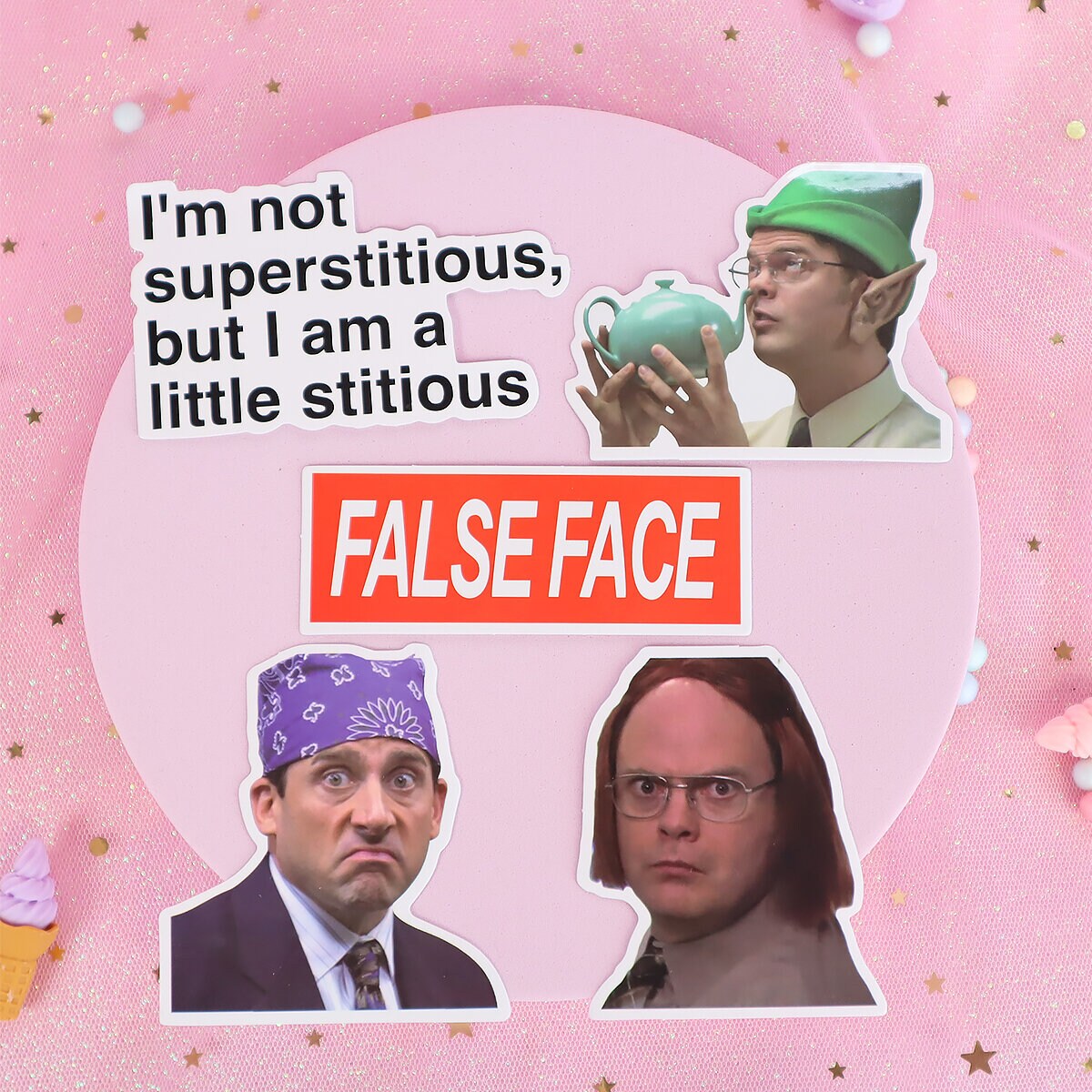 5-pack stickers The Office no 5