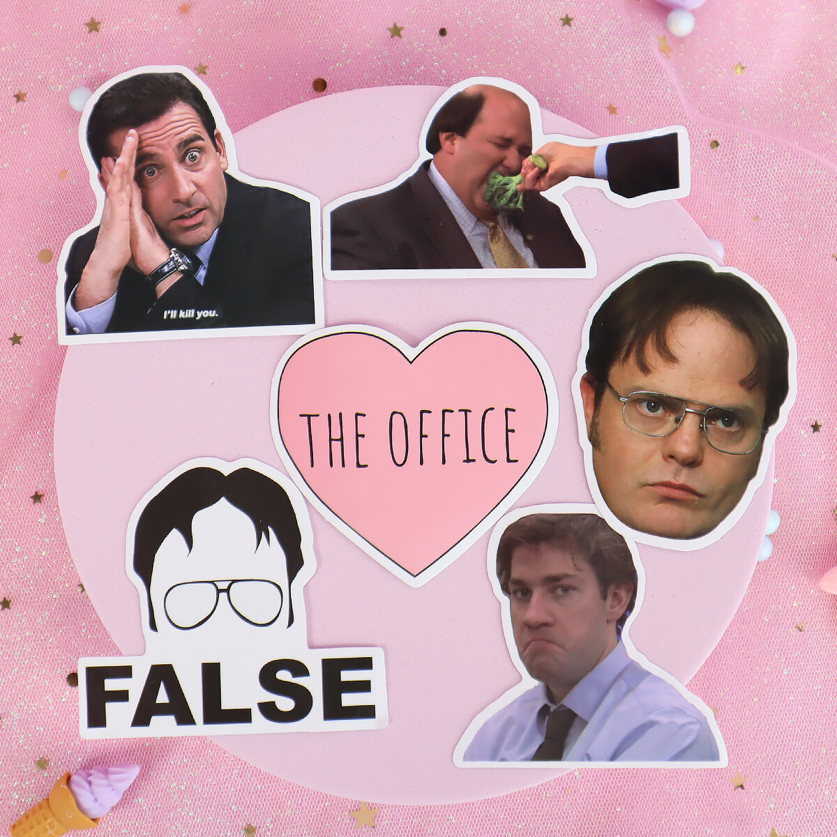 5-pack stickers The Office no 8