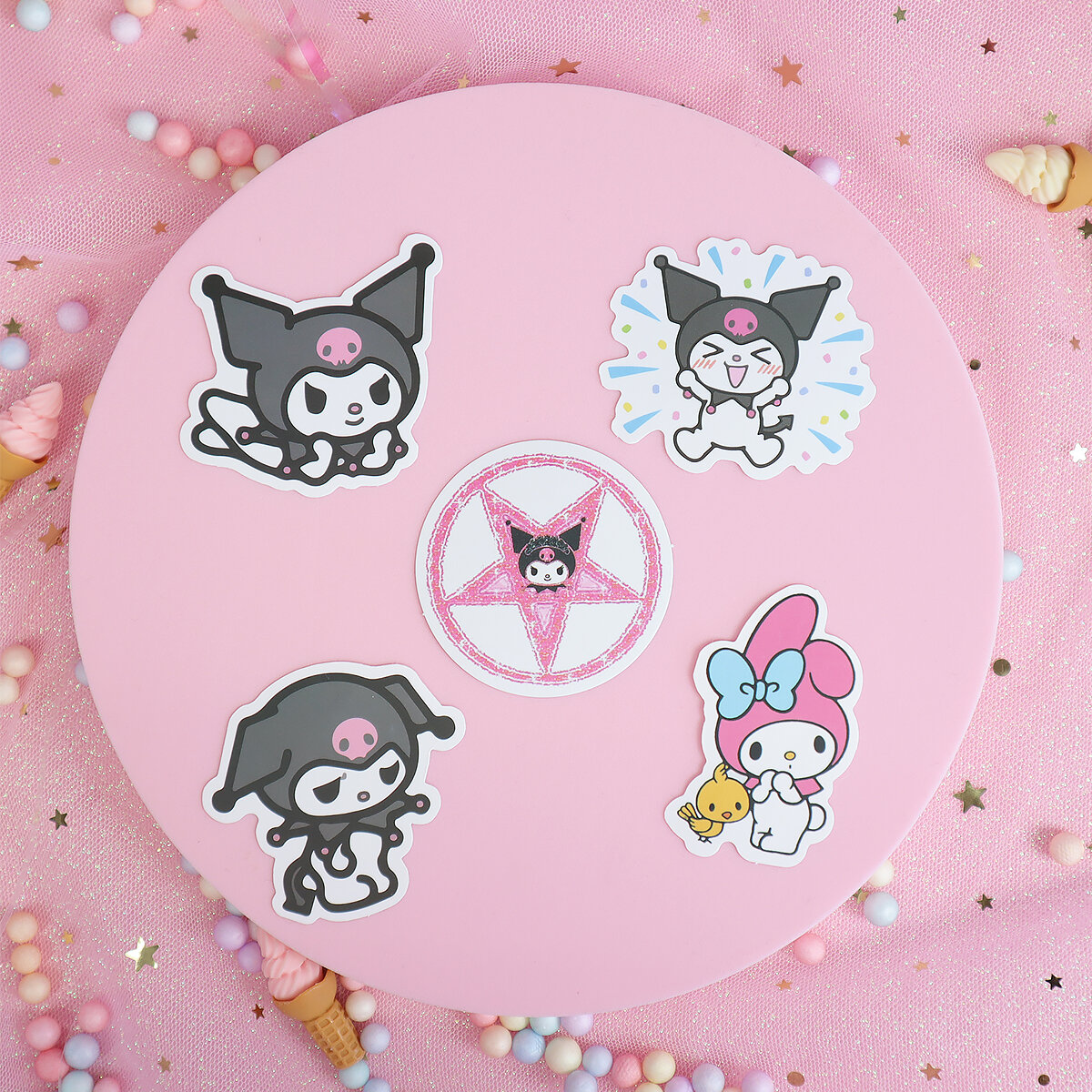 5-pack stickers Kuromi & My Melody no 4