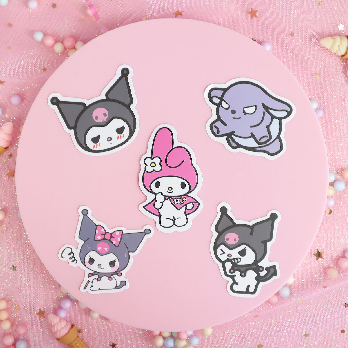 5-pack stickers Kuromi & My Melody no 6
