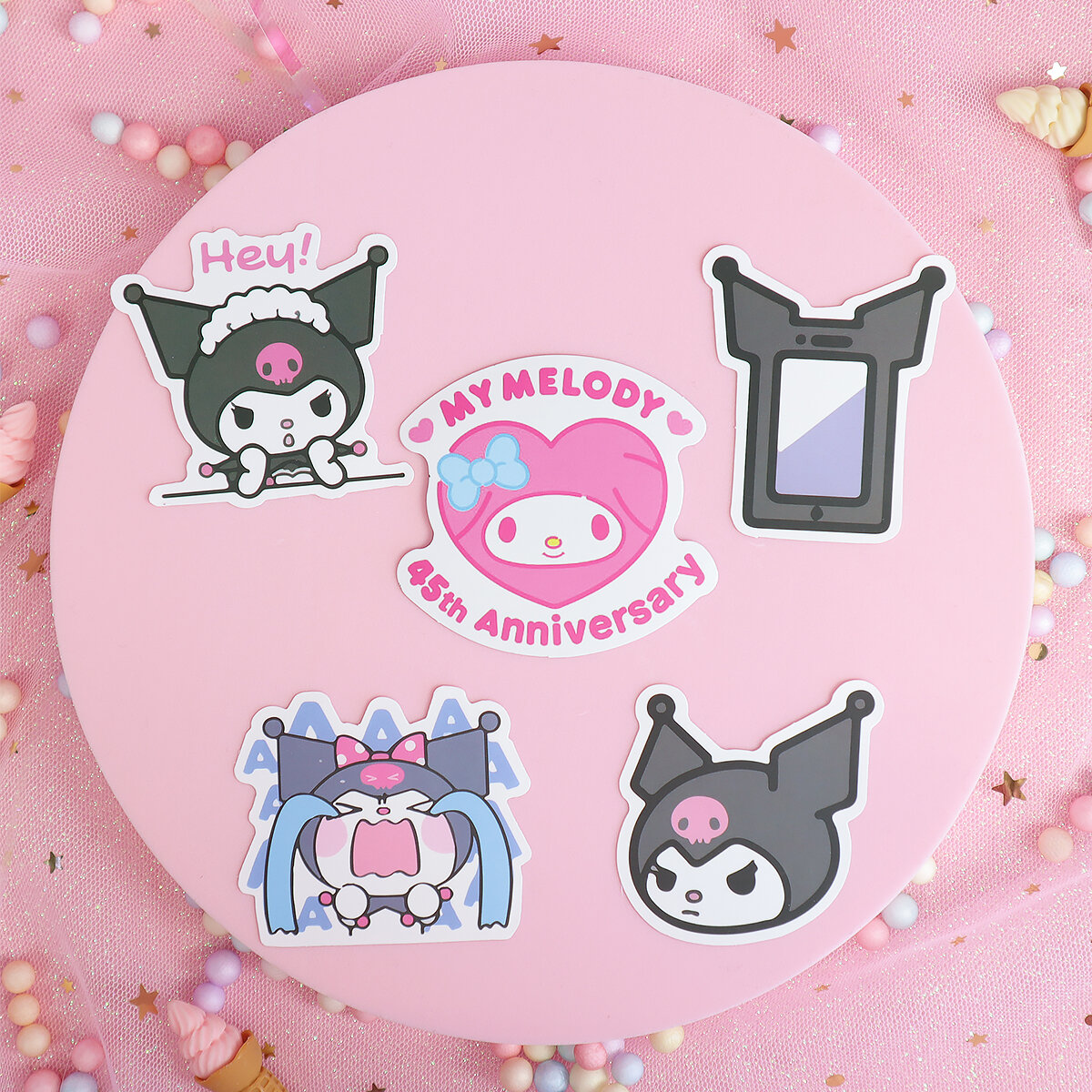 5-pack stickers Kuromi & My Melody no 7
