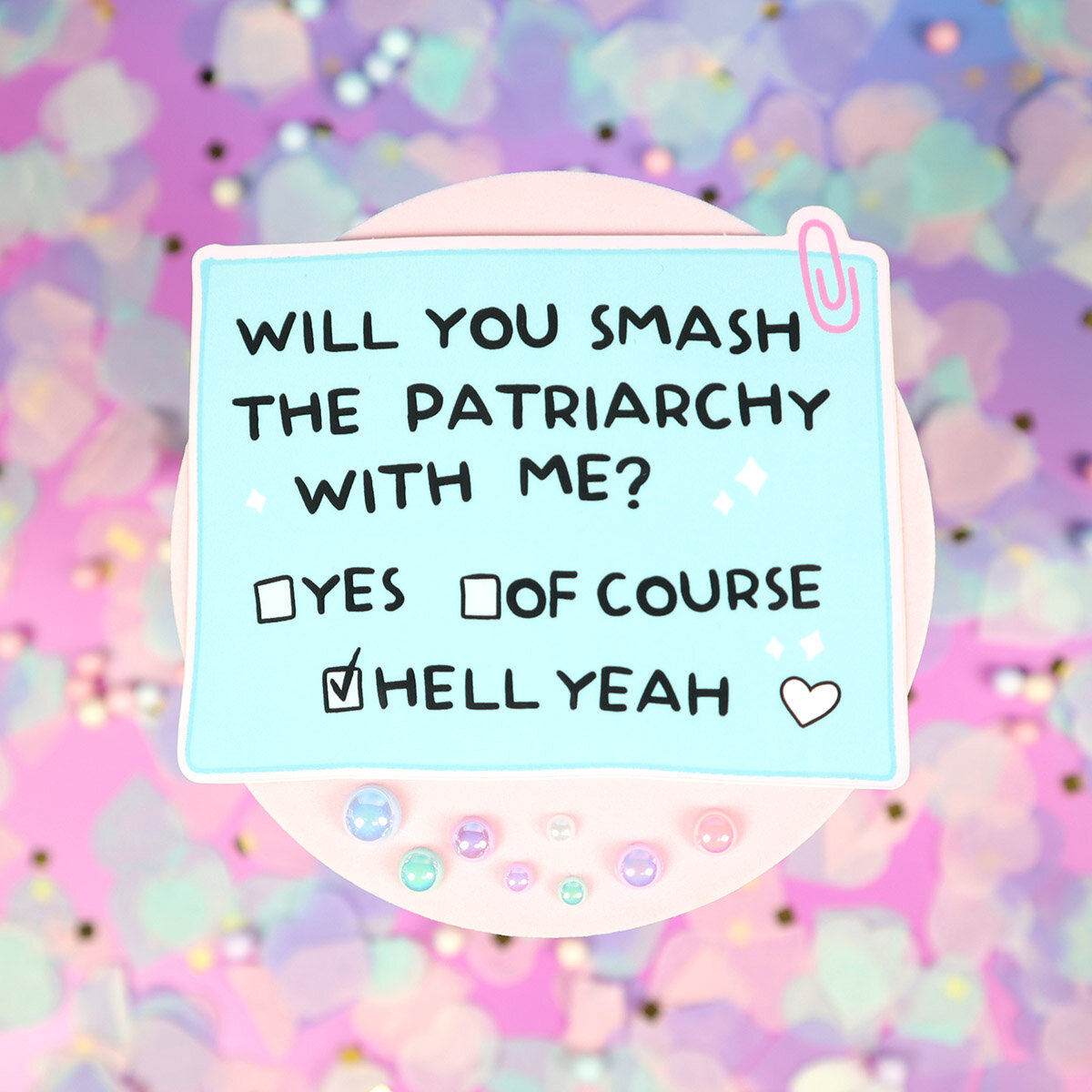 Stor sticker smash the patriarchy