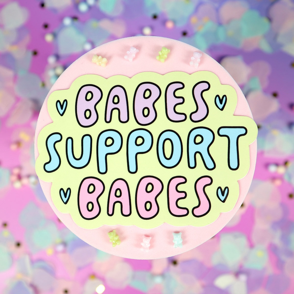 Stor sticker babes support babes