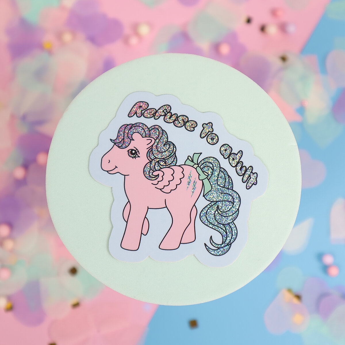 Glittrig sticker My Little Pony Firefly, refuse to adult