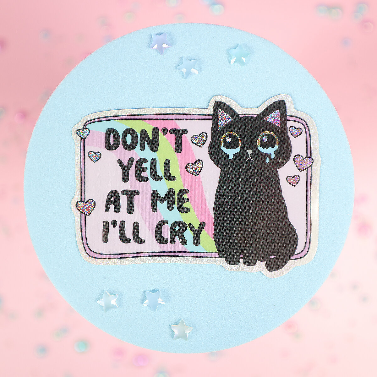 Stor sticker - Don´t yell