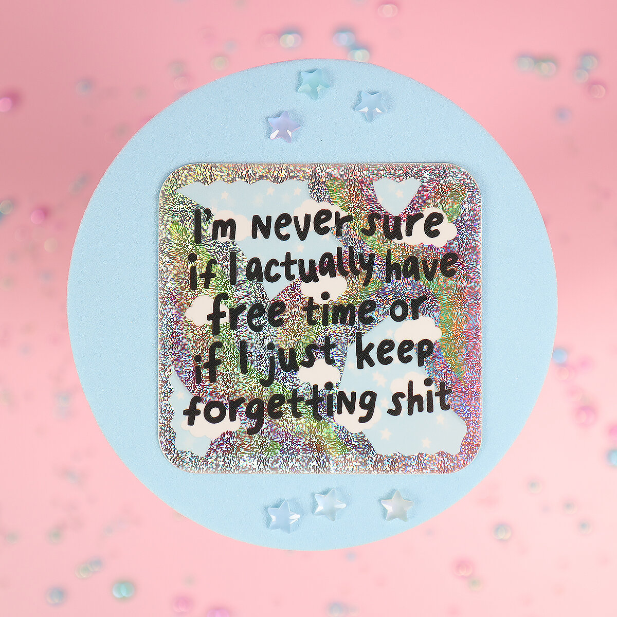 Stor sticker - Free time