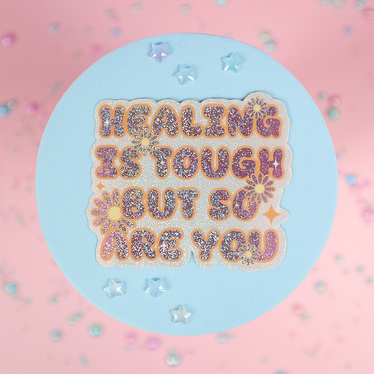 Stor sticker - Healing is tough