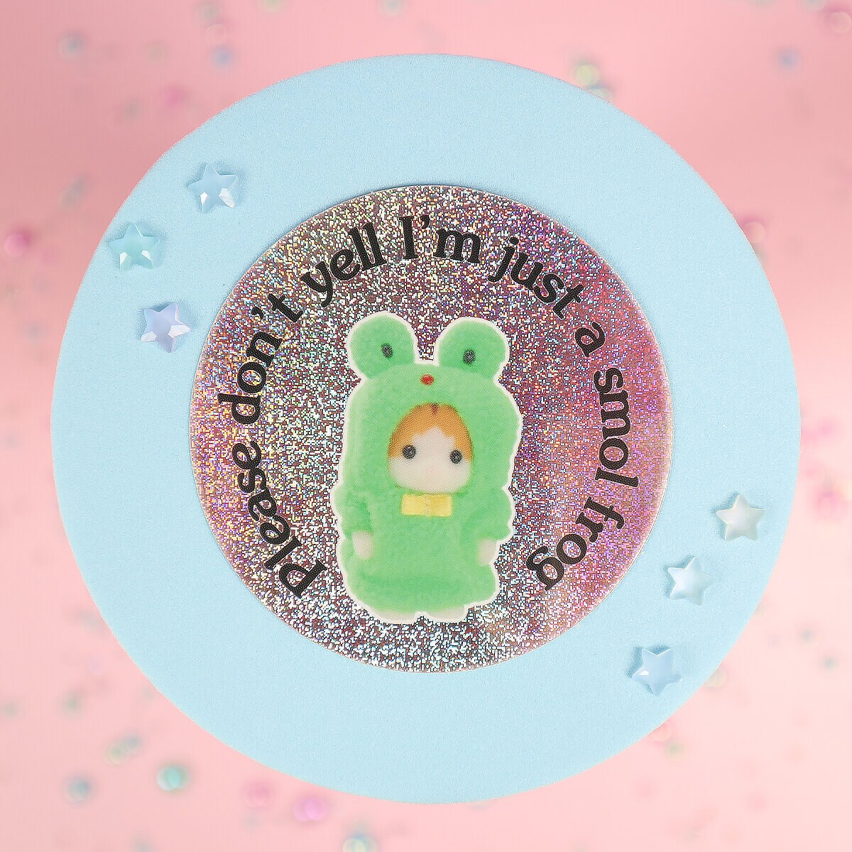 Stor sticker - Smol frog