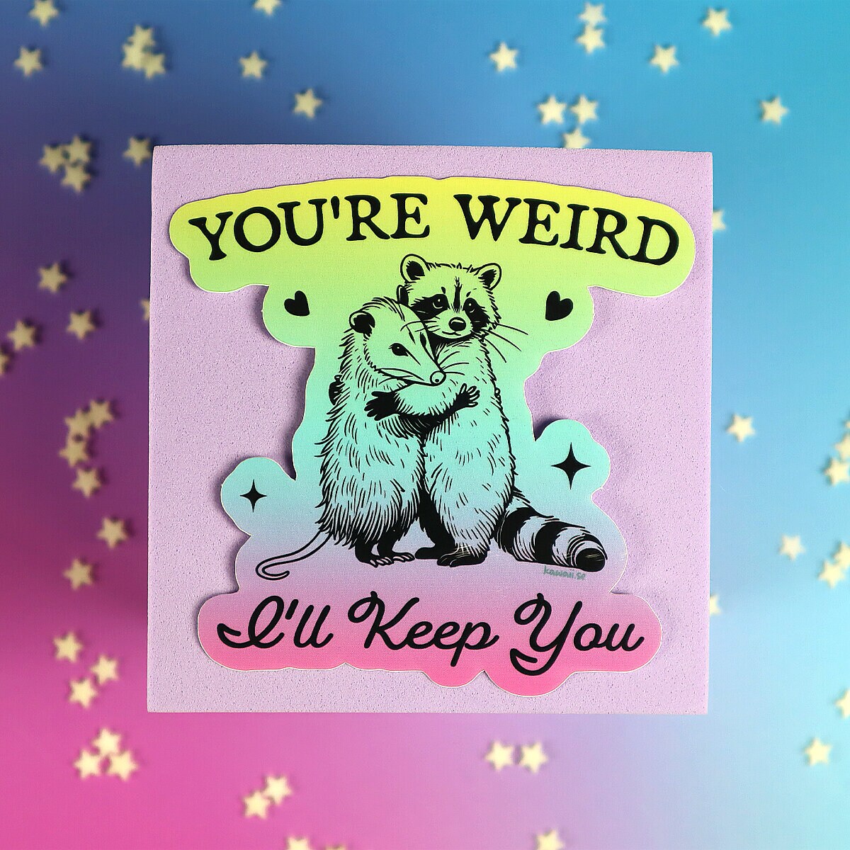 Stor sticker - You´re weird