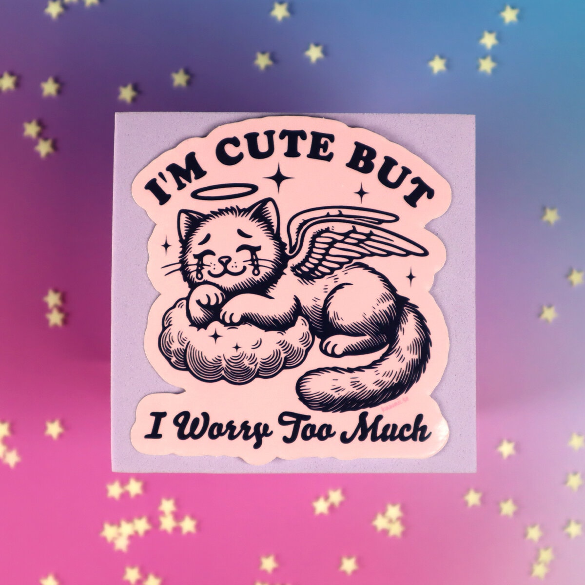 Stor sticker - I worry too much