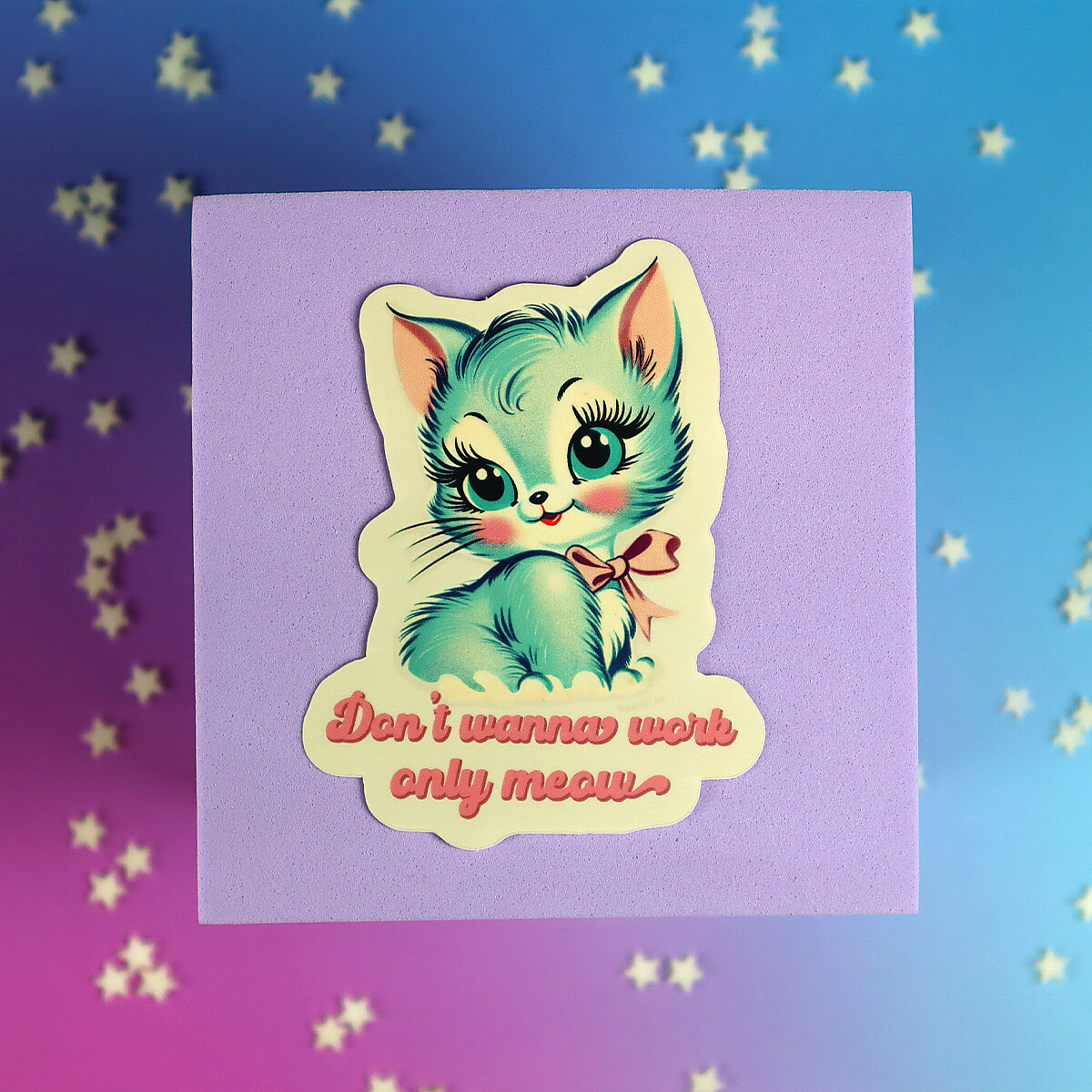 Stor sticker - Don´t wanna work