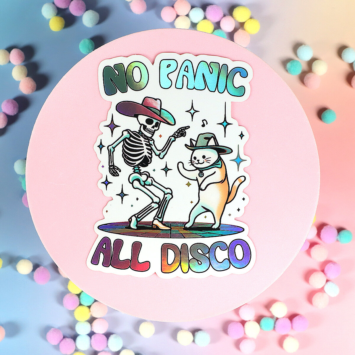 Stor sticker - No panic all disco