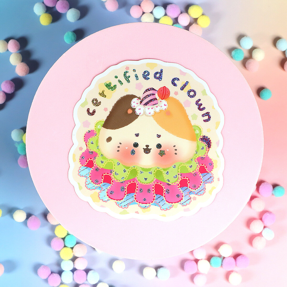 Stor sticker - Certified clown