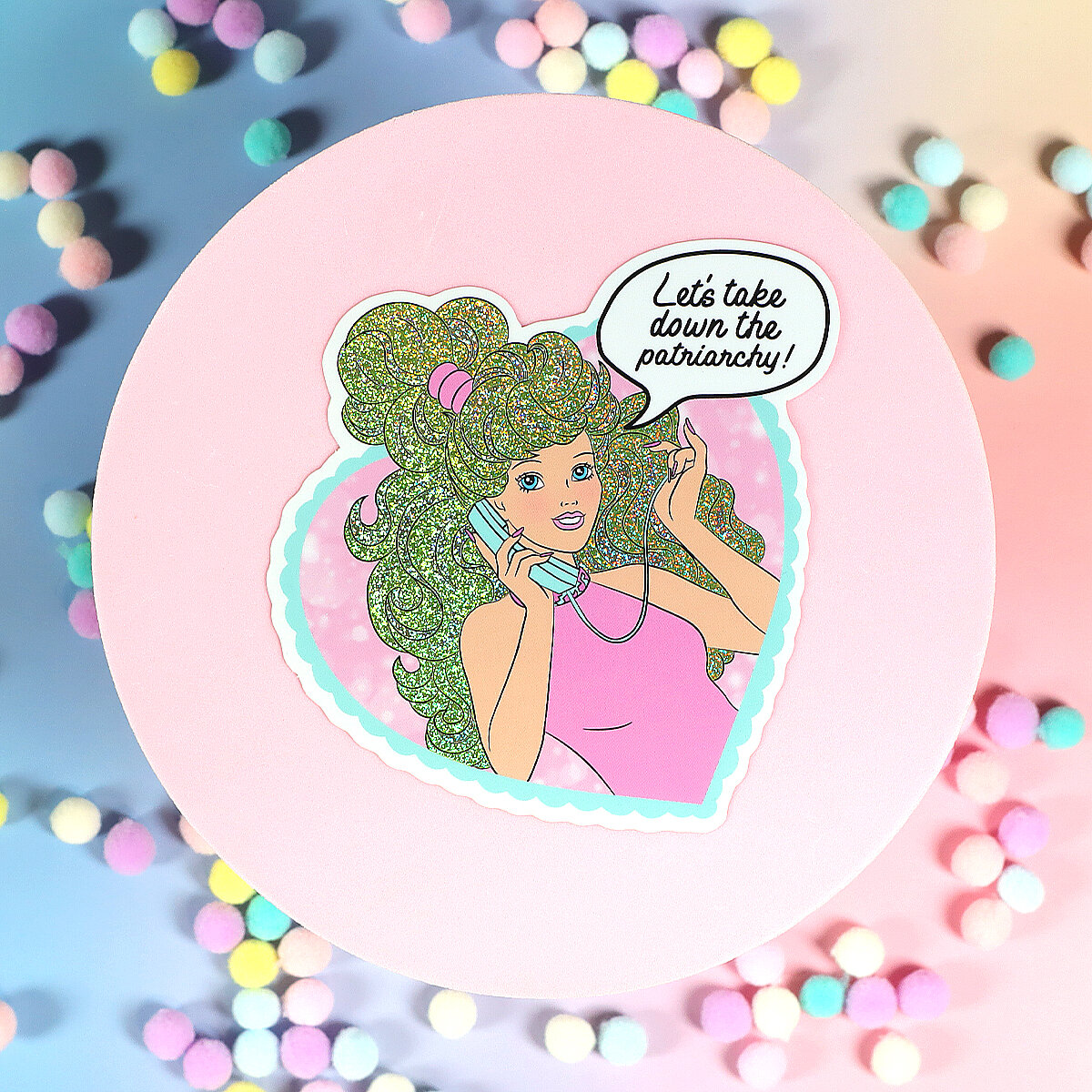 Stor sticker - Take down the patriarchy