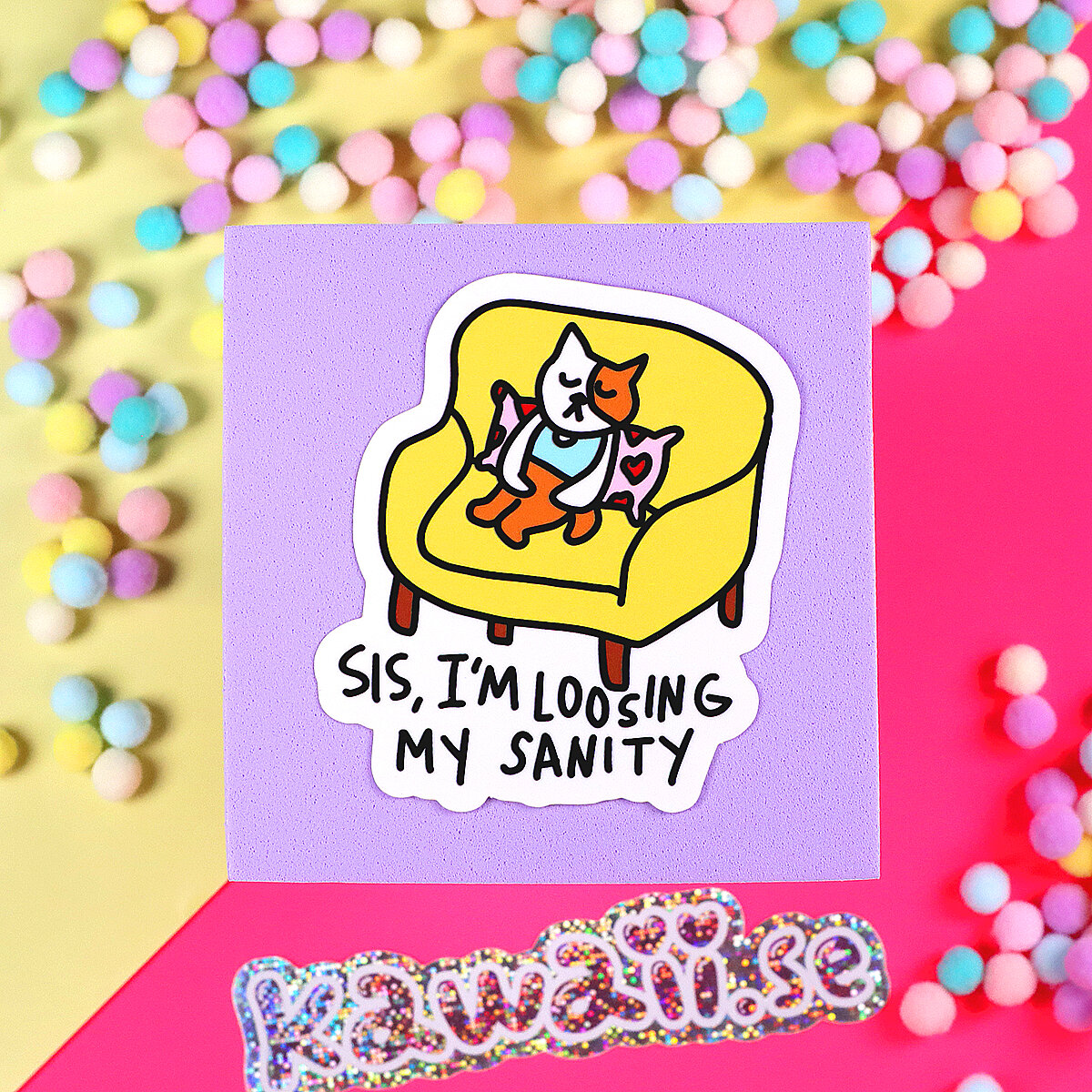 Stor Sticker - Sis, I´m loosing my sanity