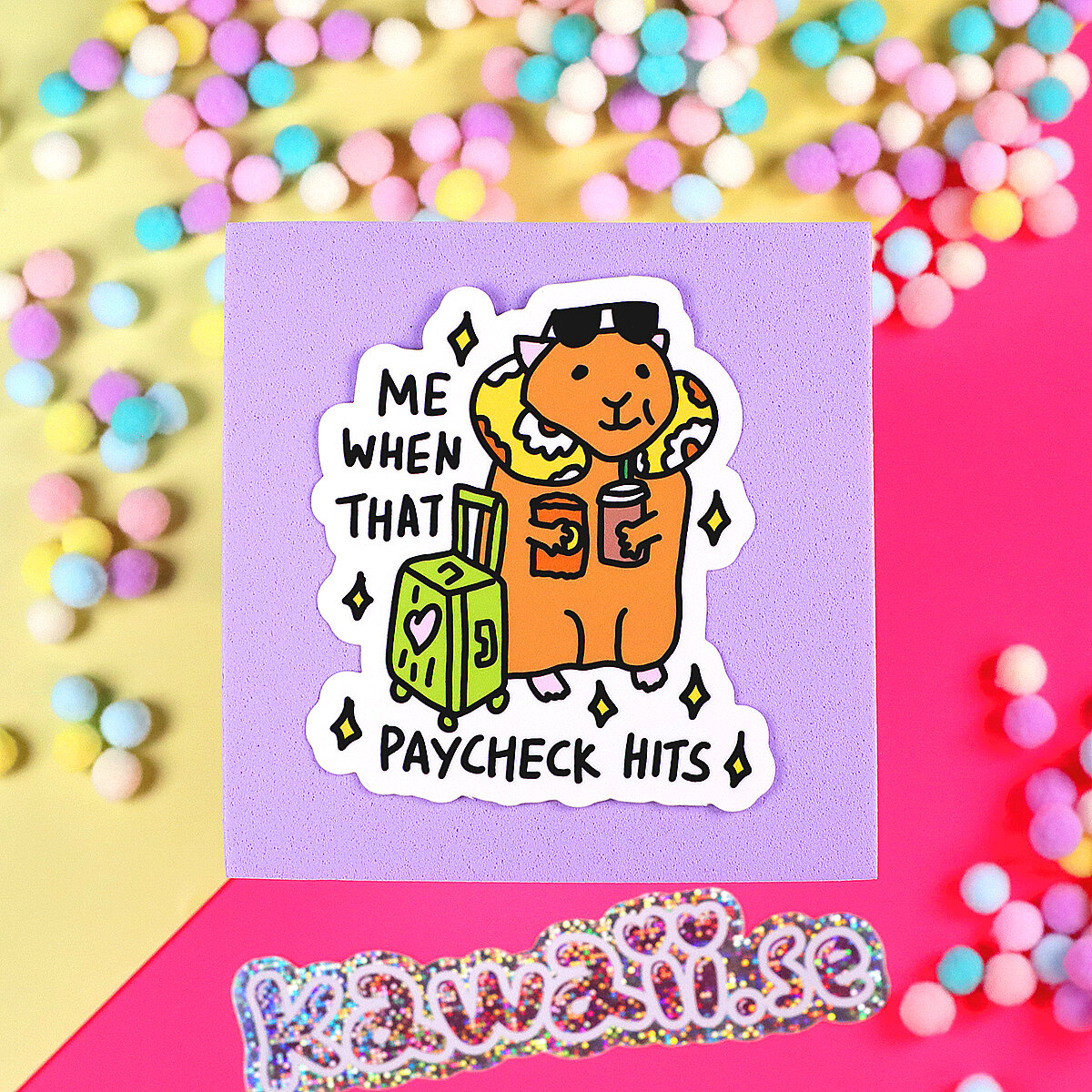 Stor Sticker - That paycheck hits