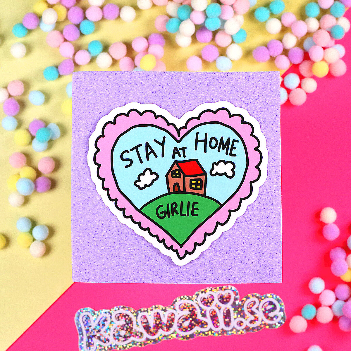 Stor Sticker - Stay at home girlie