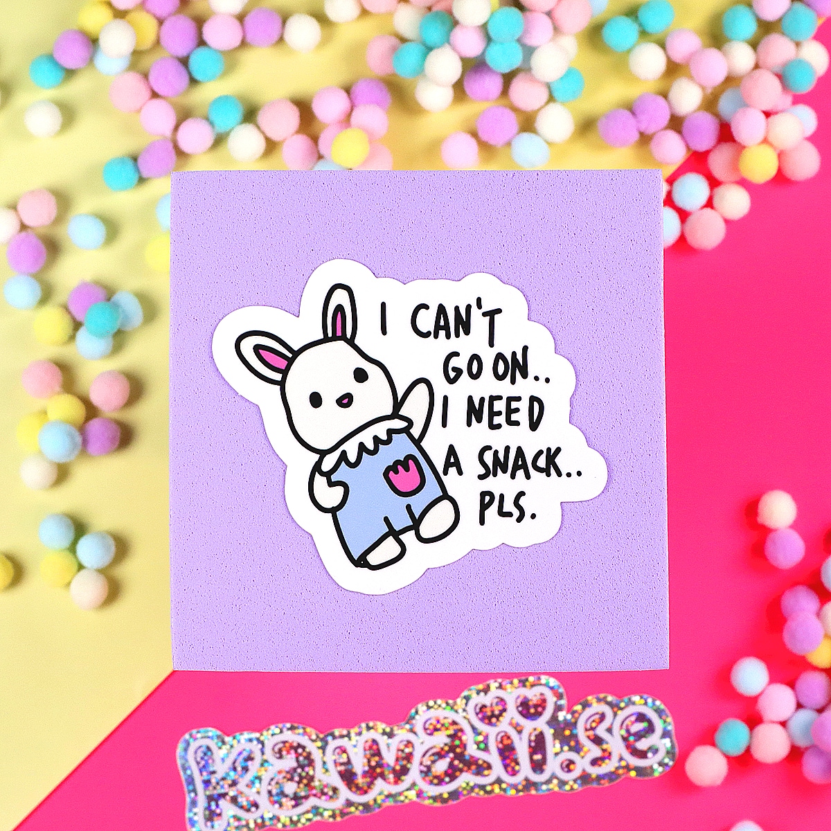 Stor Sticker - I can´t go on