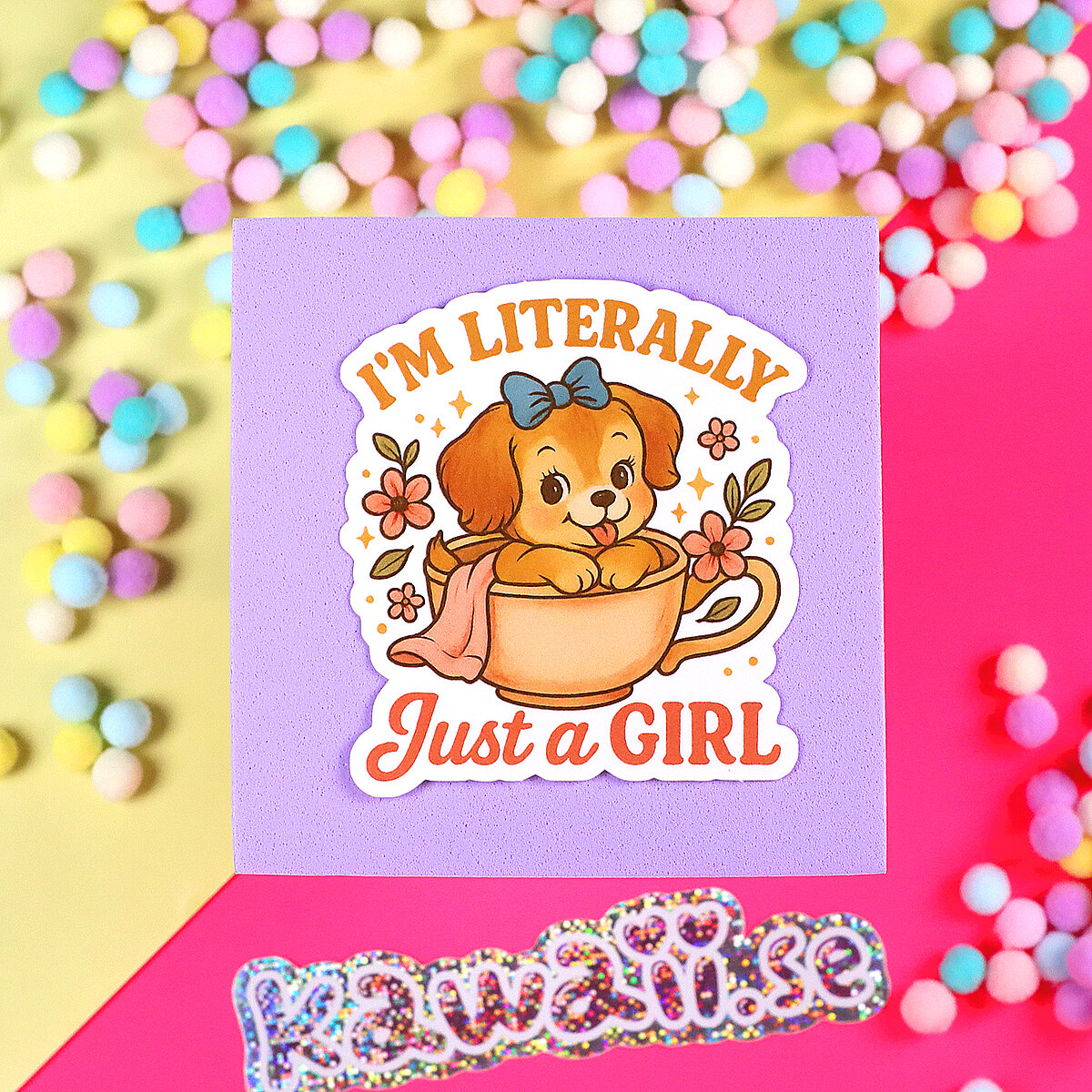 Stor Sticker - Literally just a girl