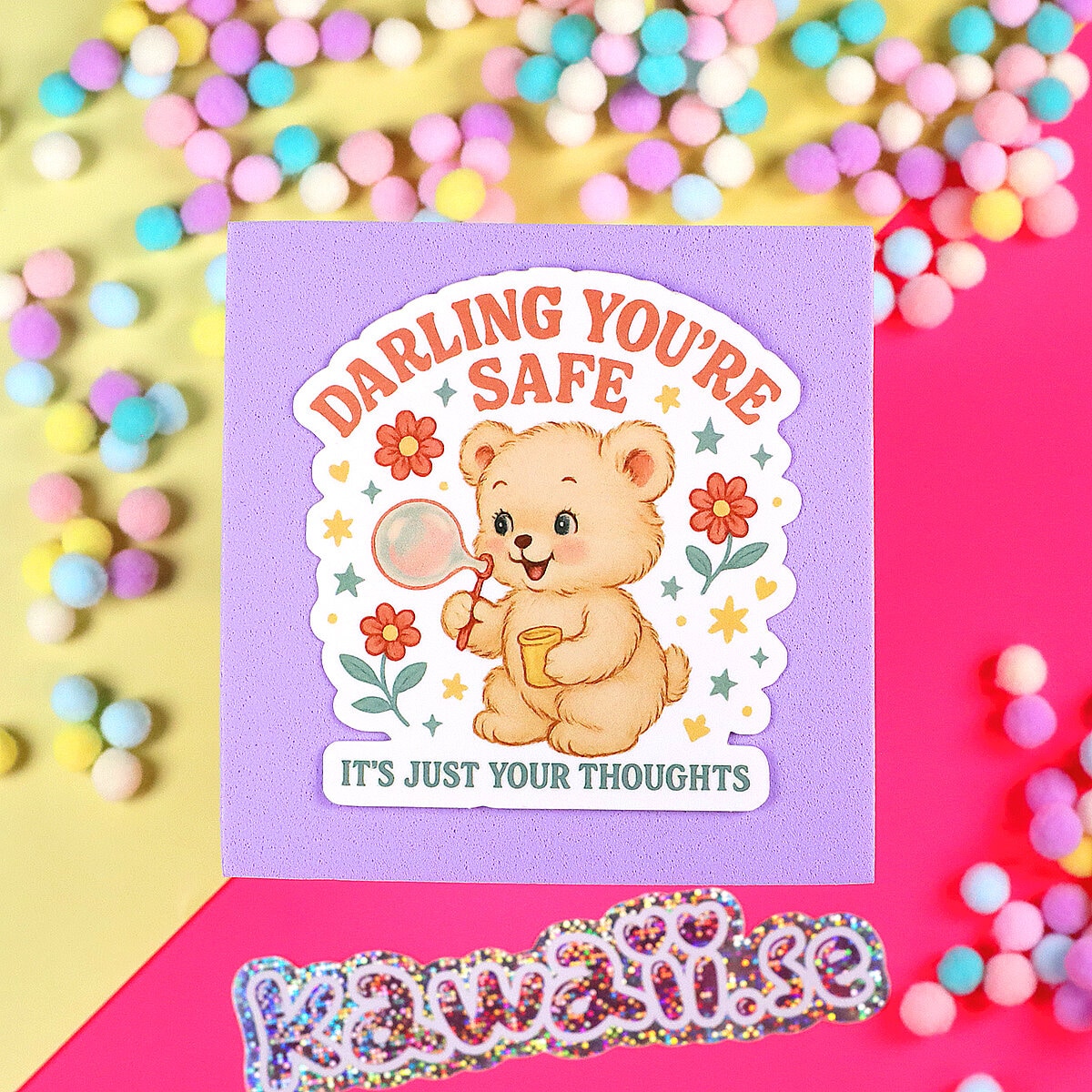 Stor Sticker - Darling you´re safe