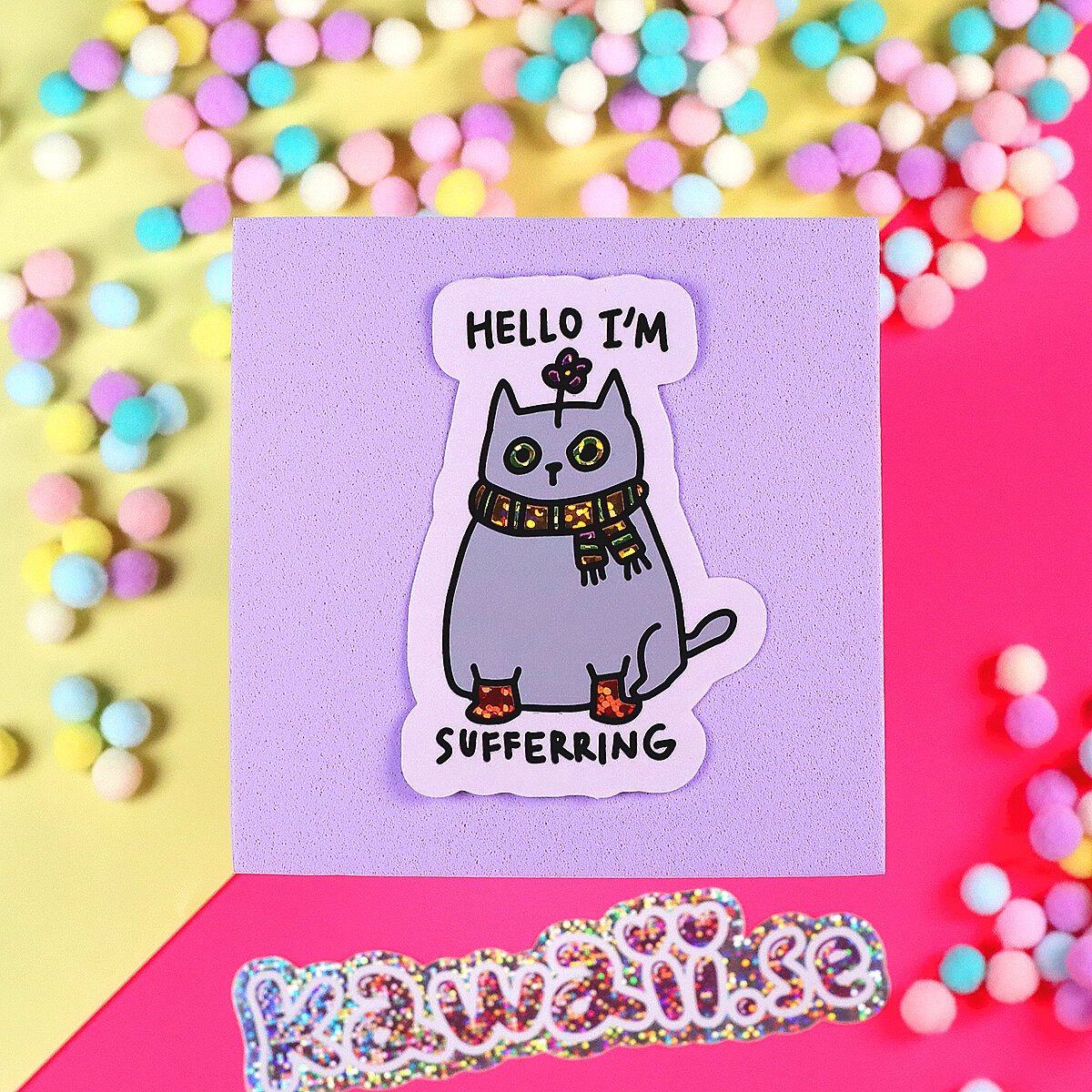 Stor Sticker - Hello I´m suffering