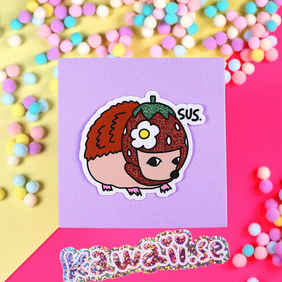 Stor Sticker - Sus Hedgehog