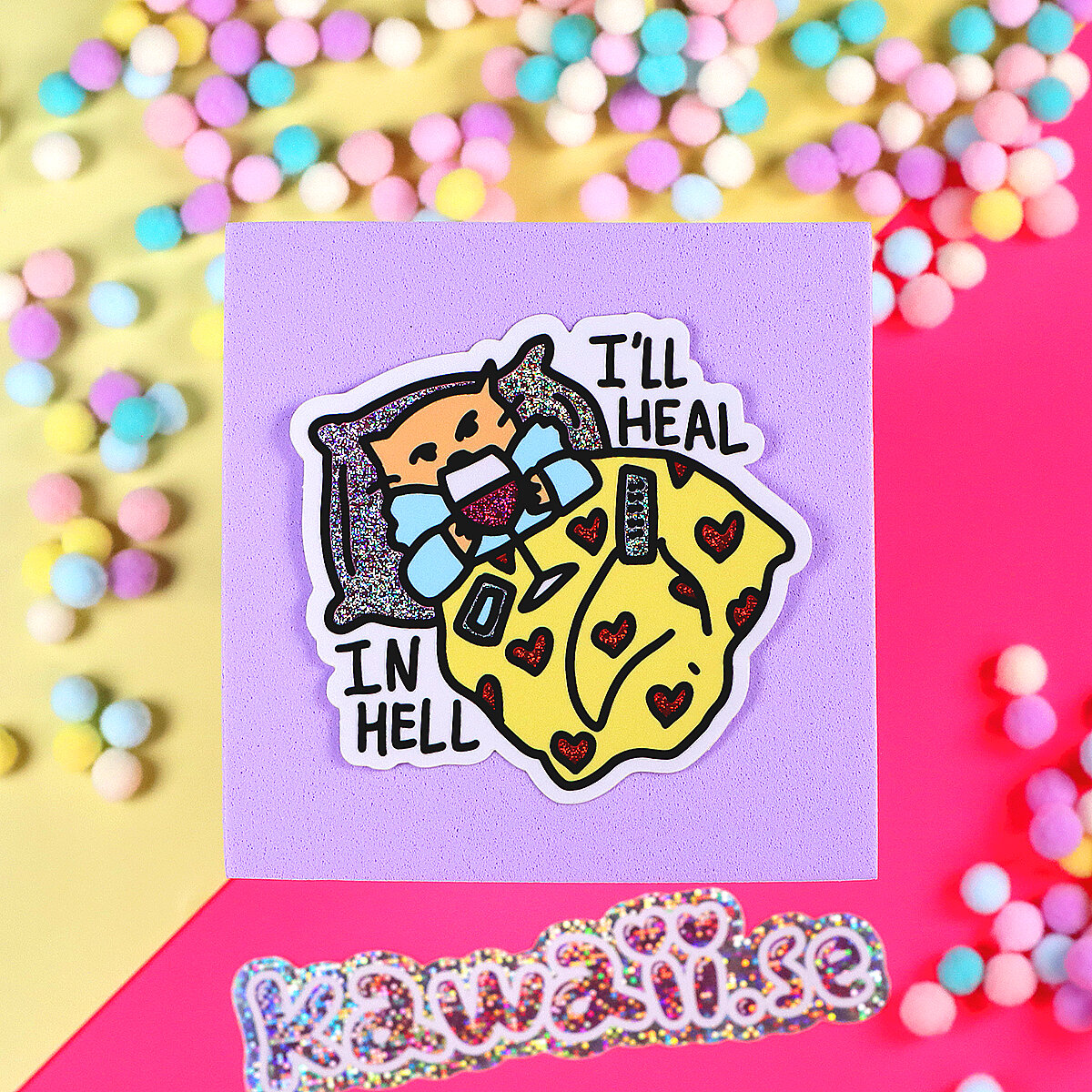 Stor Sticker - I´ll heal in hell