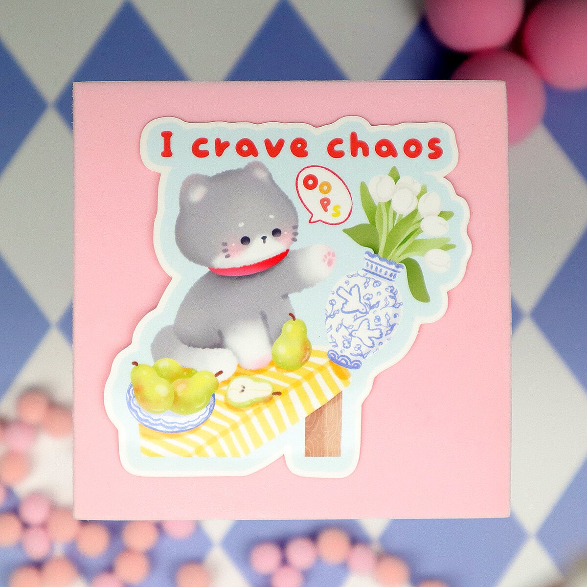 Stor Sticker - I Crave Chaos