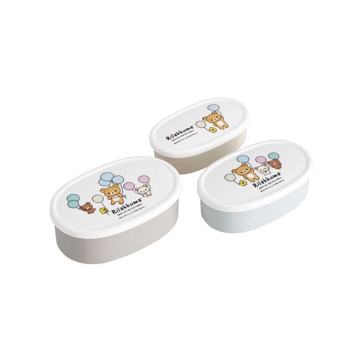 3-pack bentolådor - Rilakkuma Balloons