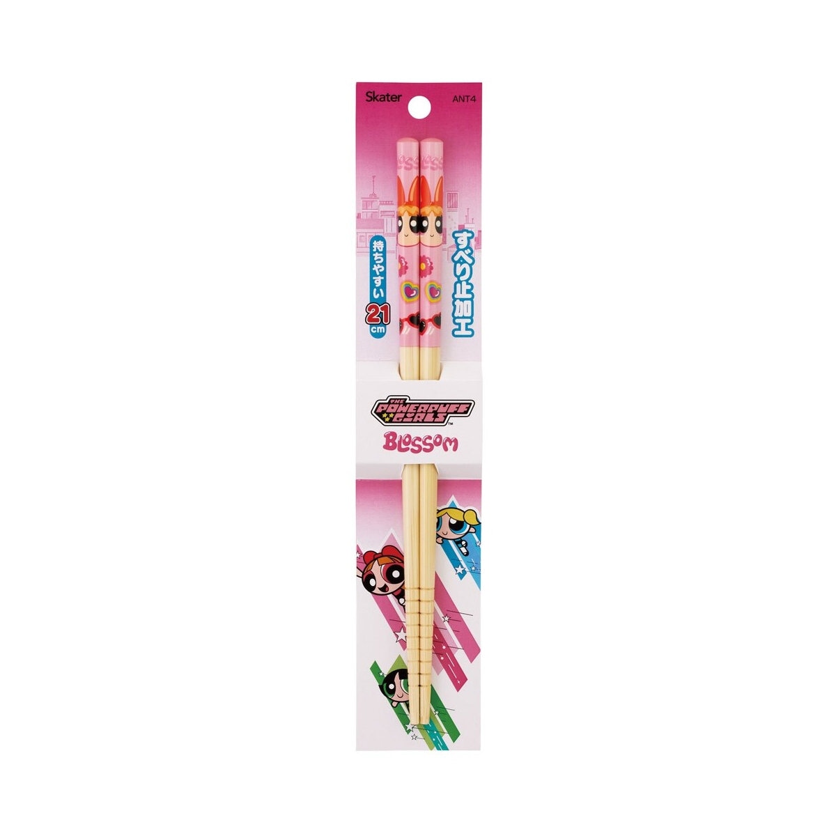 Ätpinnar i bambu - Powerpuff Girls Blossom 21 cm