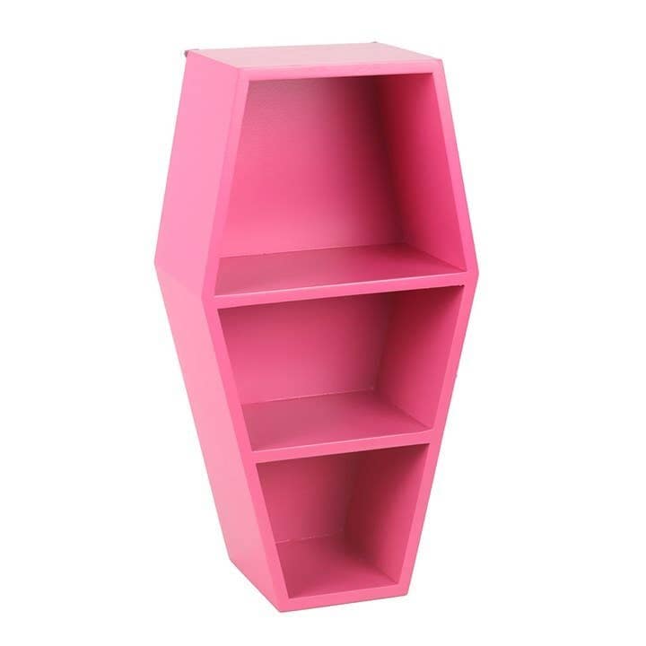 Hot pink kistformad trinket-hylla