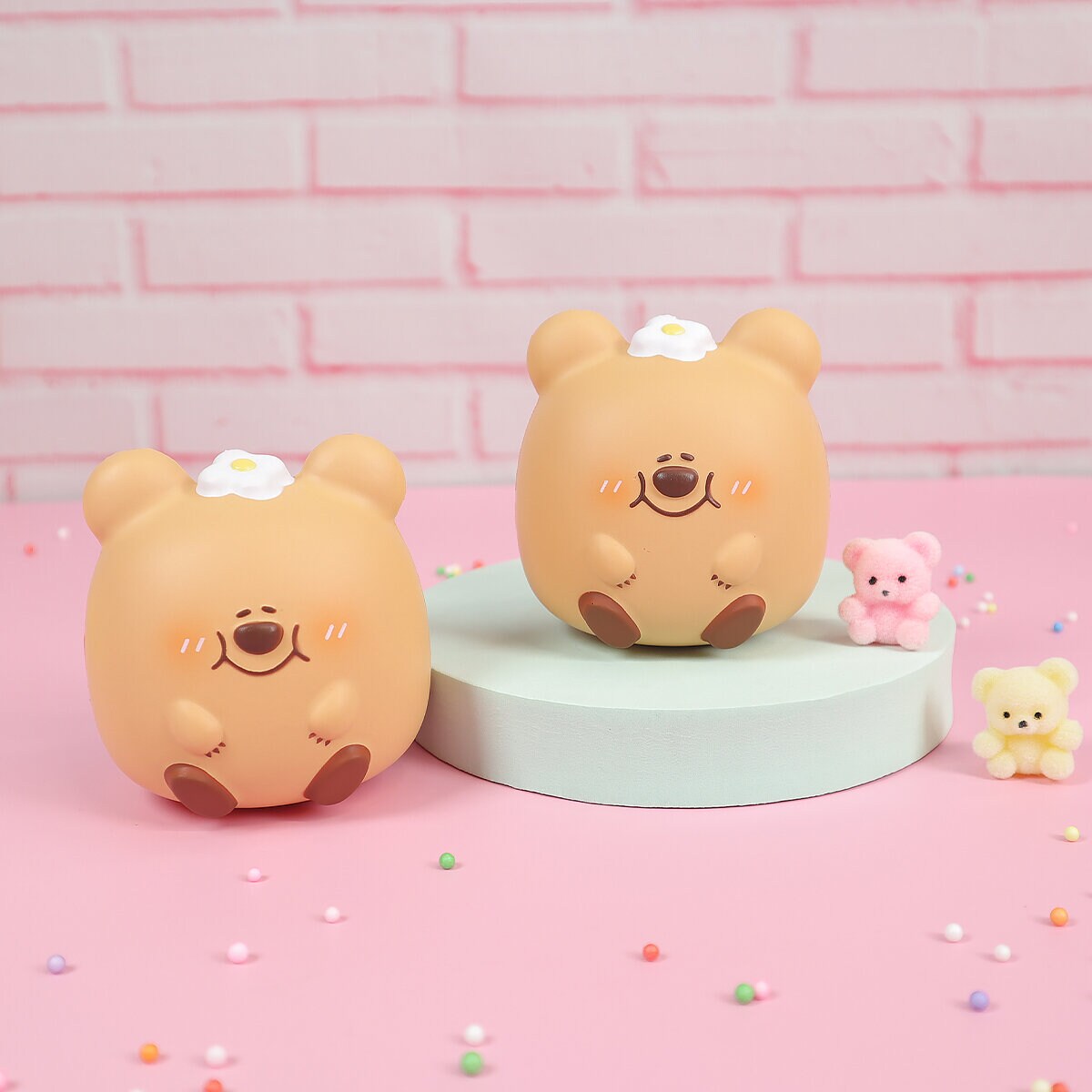 Peach Cha Bear squishy