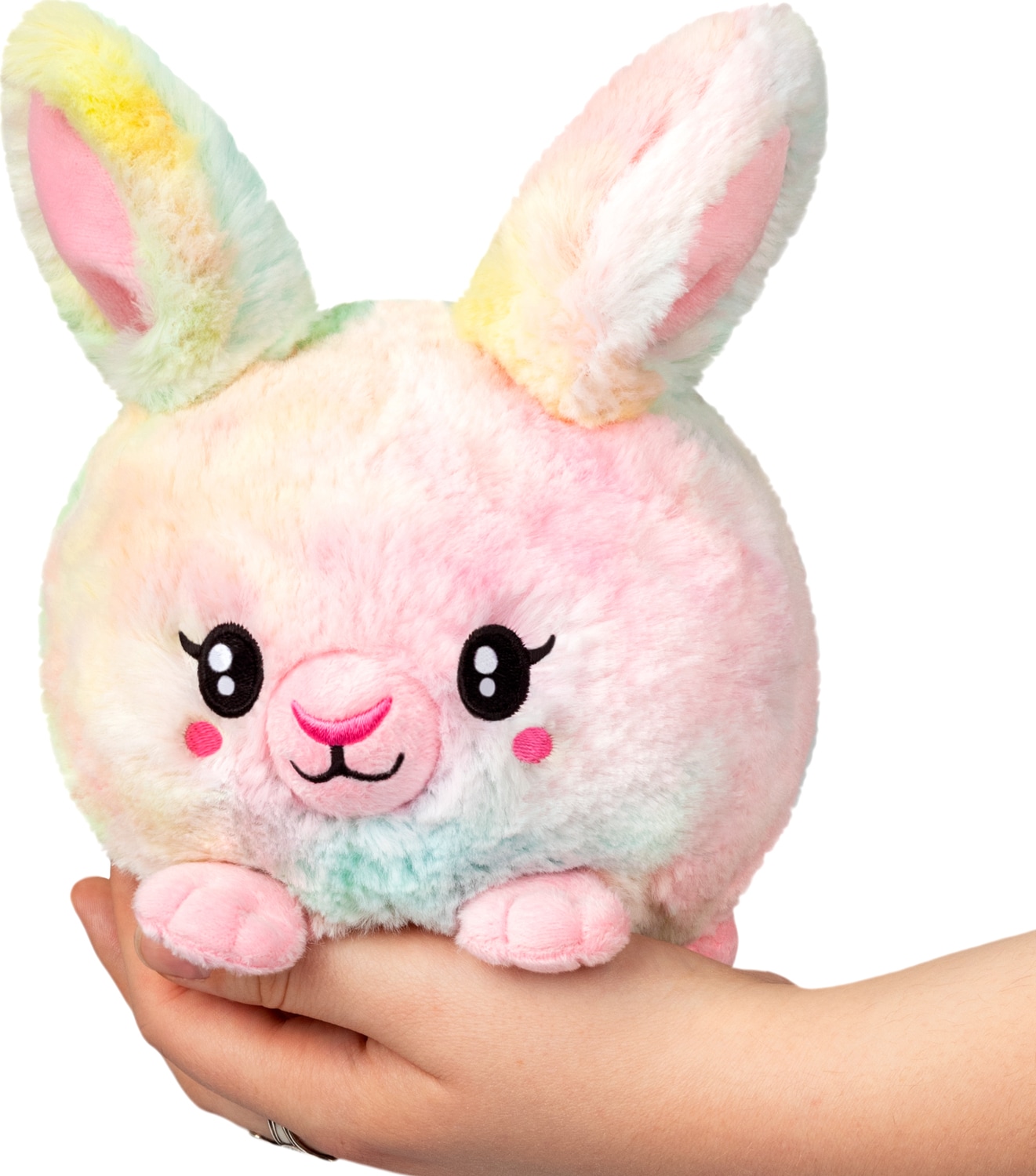 Squishable Snugglemi Snackers Fluffy Bunny - Pastel Tie Dye