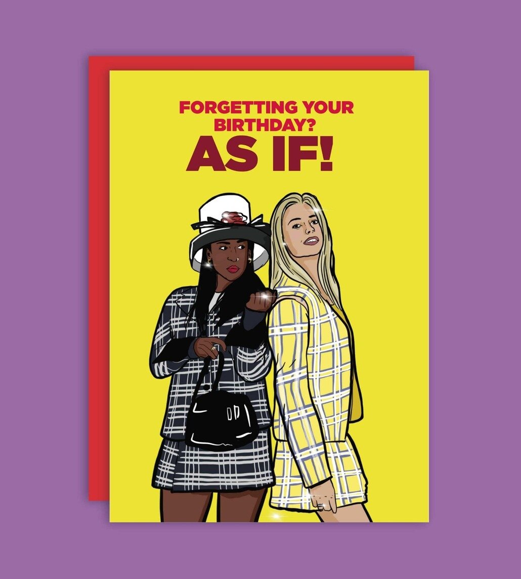 Kort med kuvert - Clueless, As If!