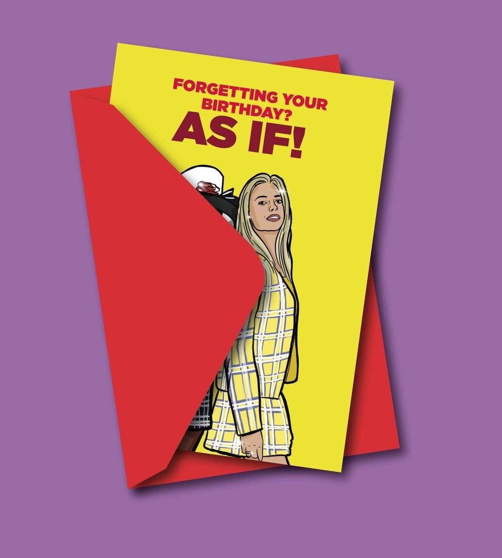 Kort med kuvert - Clueless, As If!