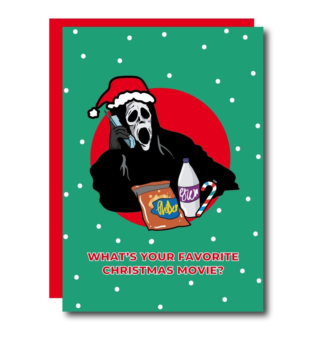 Kort med kuvert - Ghostface Scream