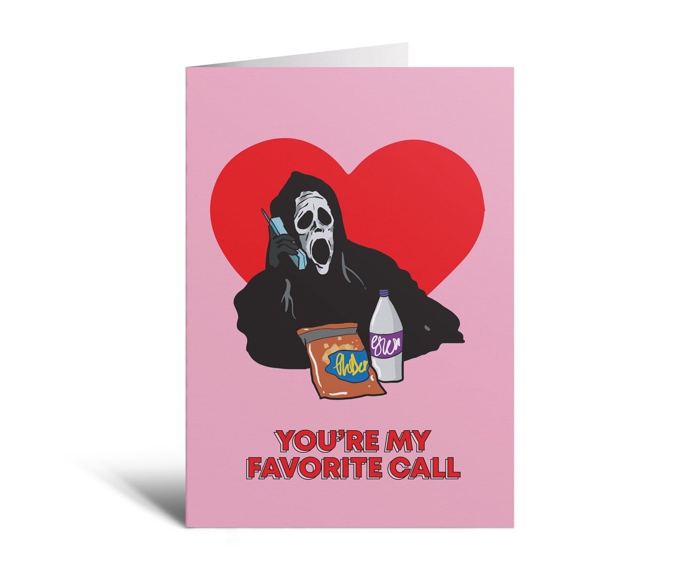 Kort med kuvert - Ghostface You´re My Favorite Call