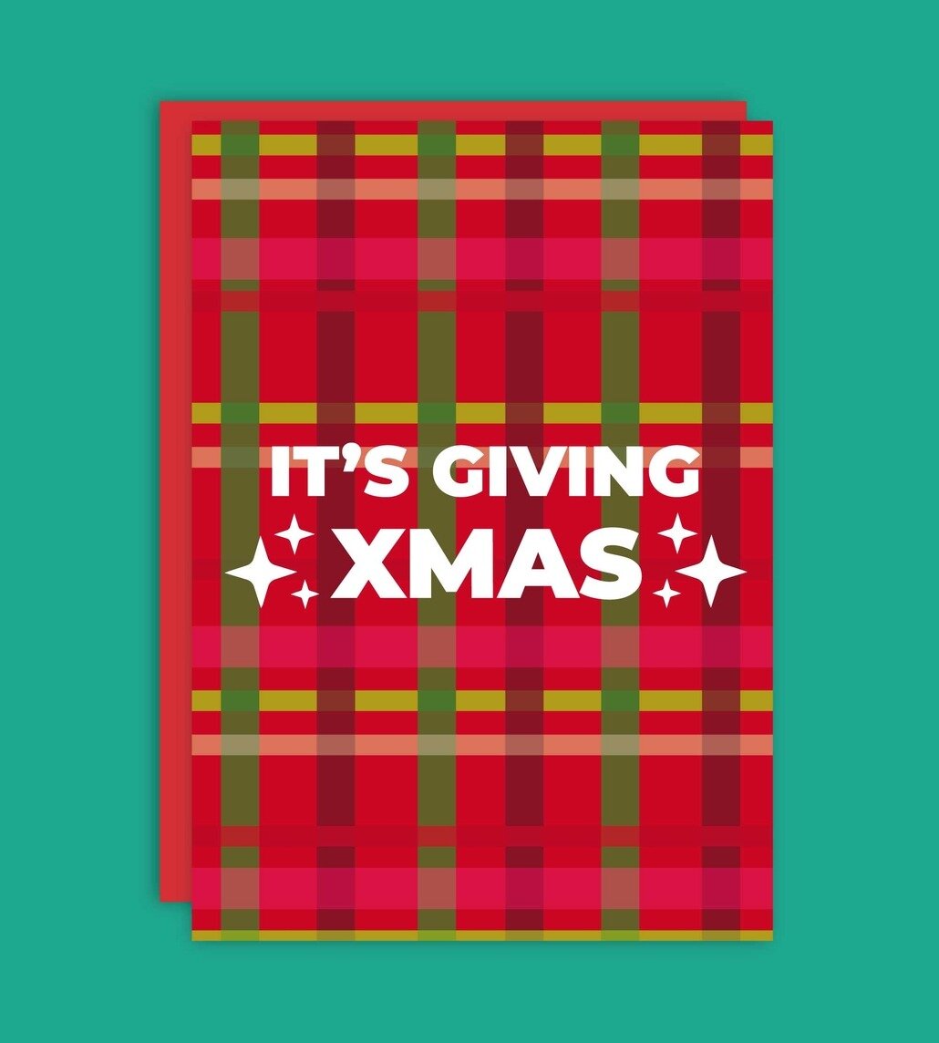 Kort med kuvert - It´s Giving Xmas