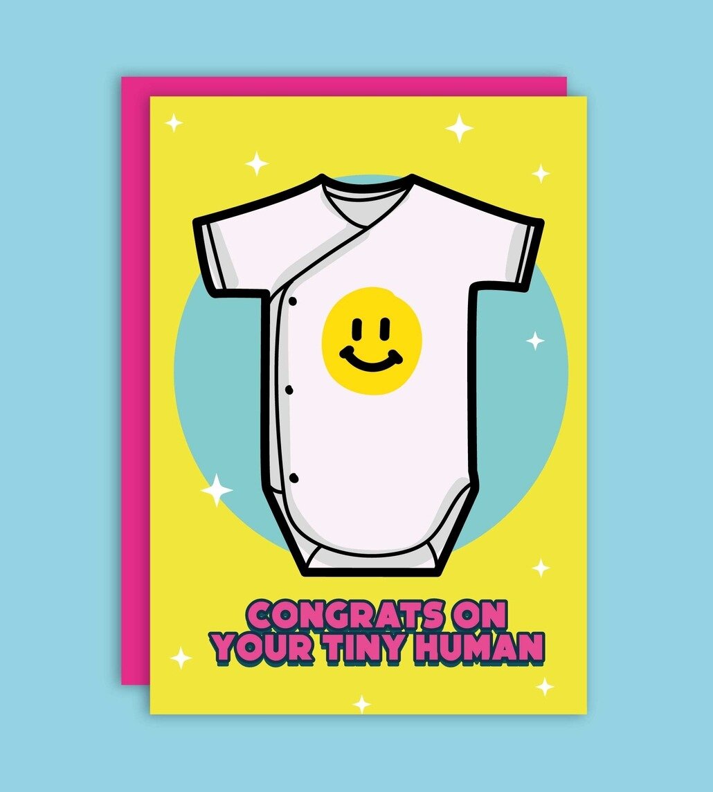 Kort med kuvert - Tiny Human