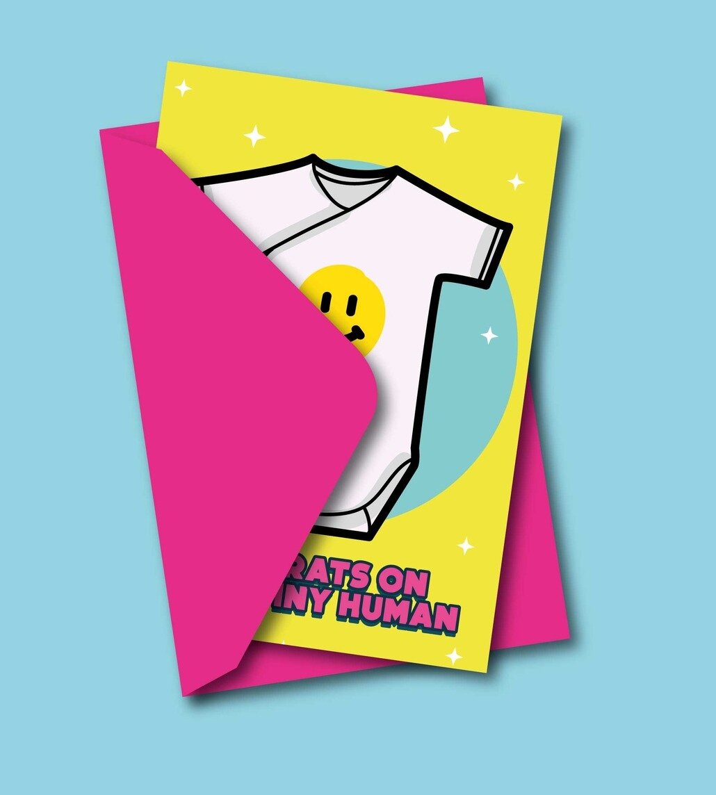 Kort med kuvert - Tiny Human