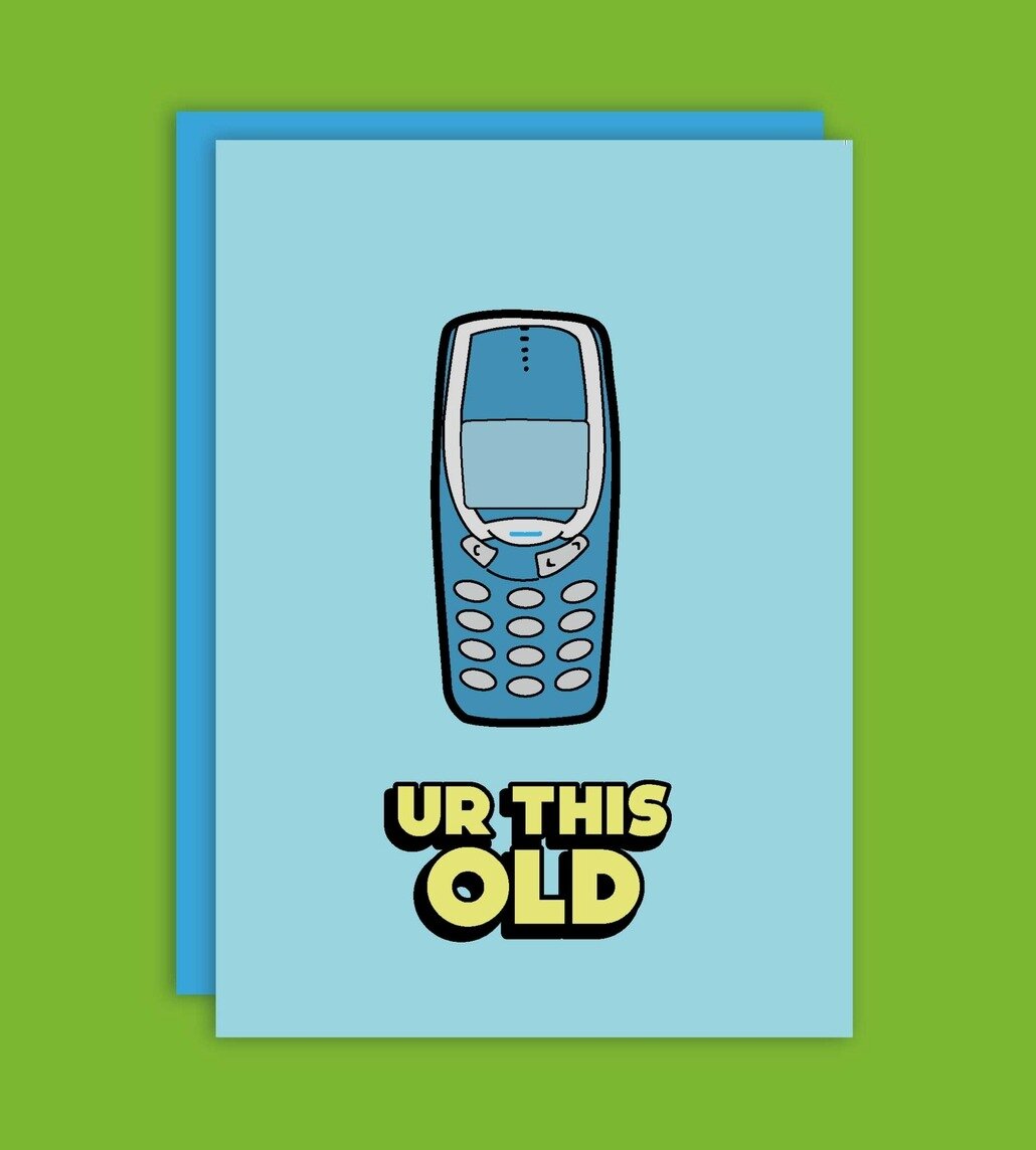 Kort med kuvert - Ur This Old