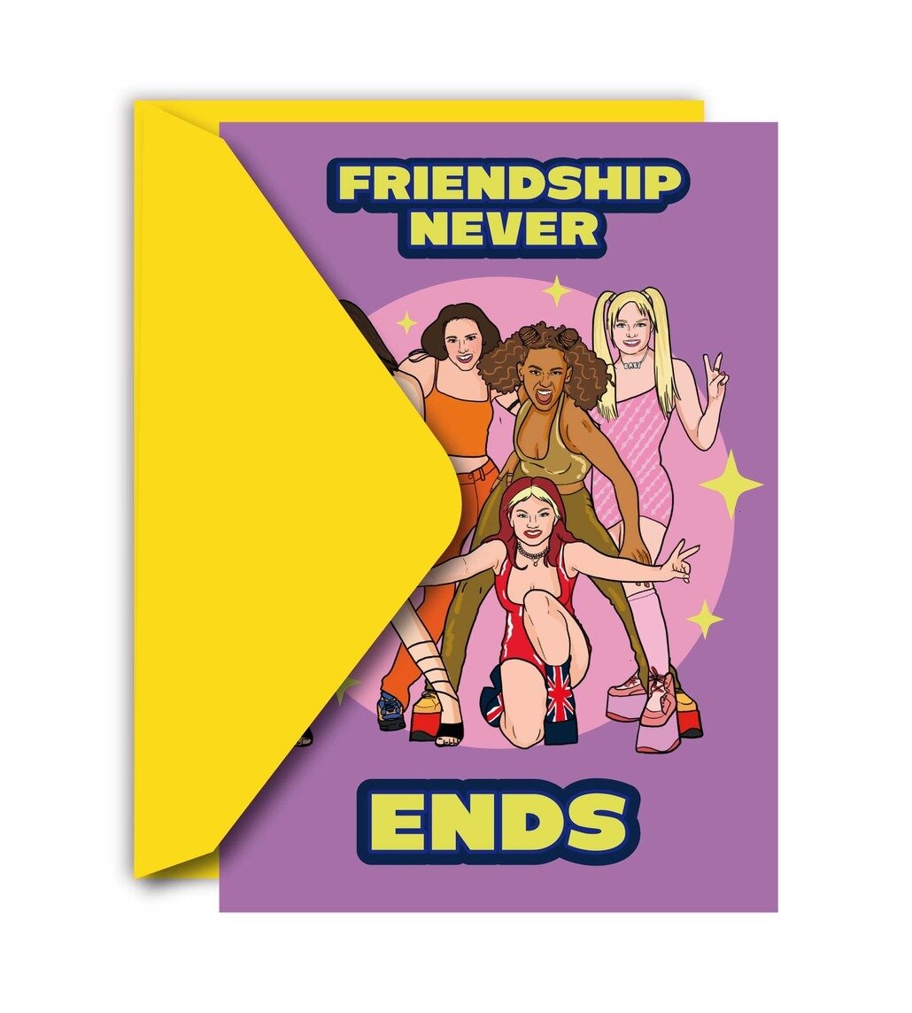 Kort med kuvert - Spice Girls, Friendship Never Ends