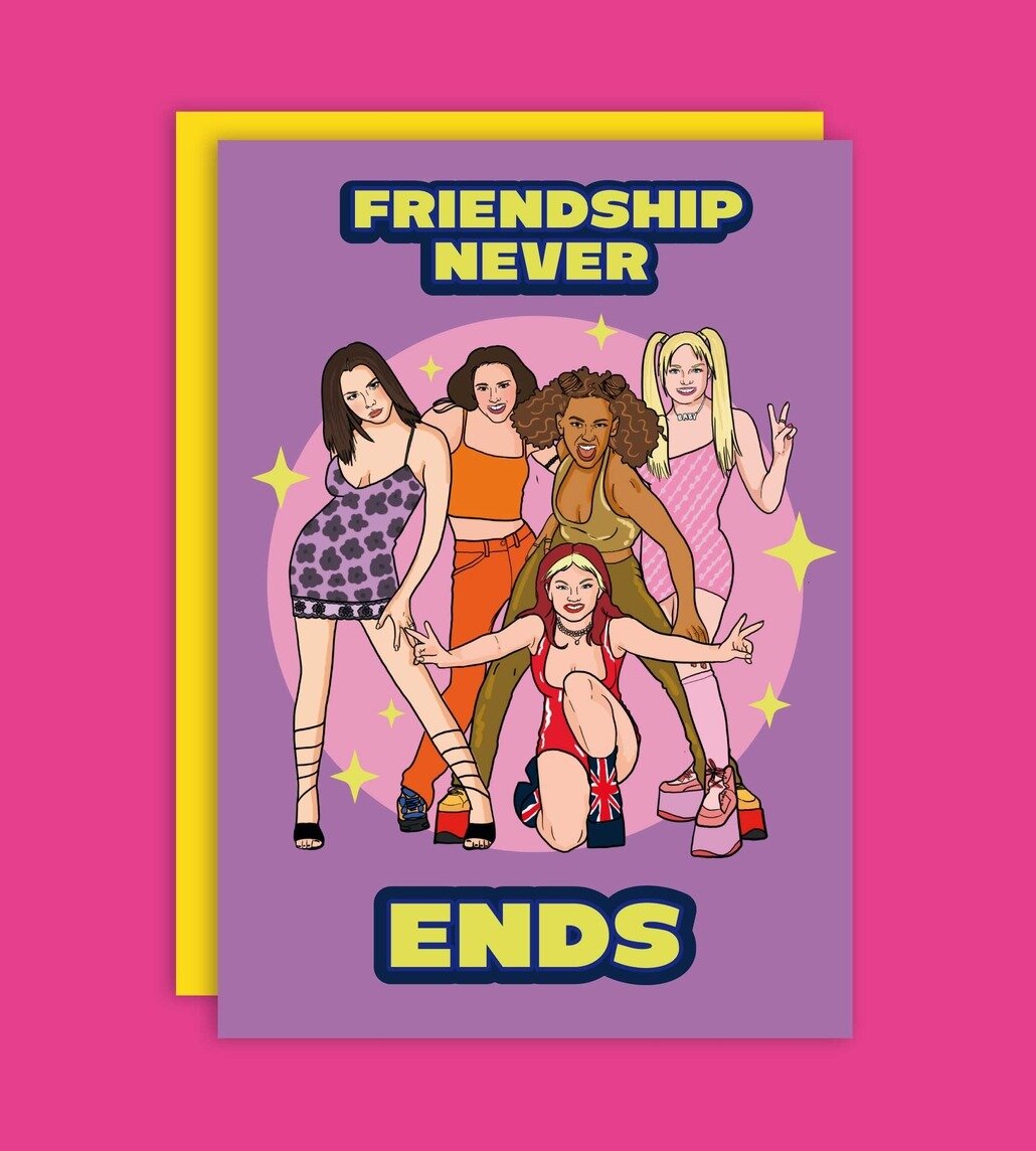 Kort med kuvert - Spice Girls, Friendship Never Ends