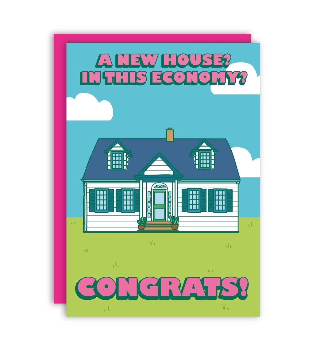 Kort med kuvert - New House, Congrats