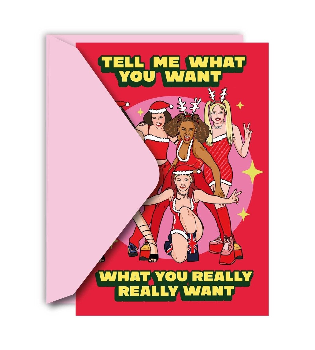Kort med kuvert - Spice Girls, What You Really Really Want