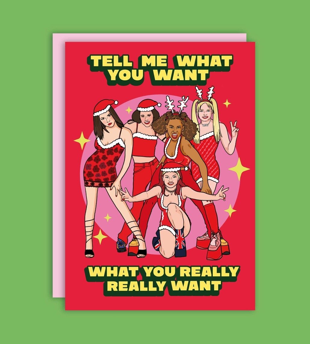 Kort med kuvert - Spice Girls, What You Really Really Want