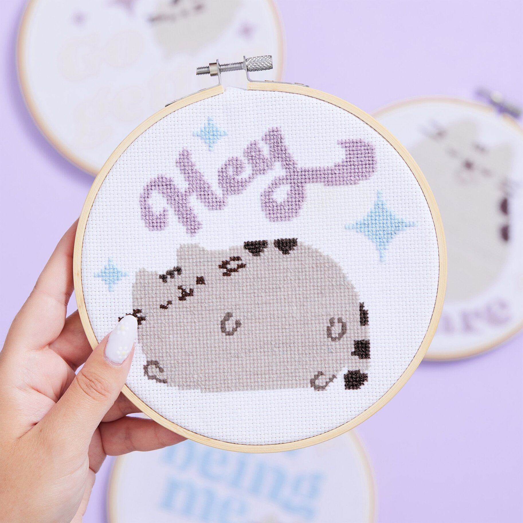Korsstygn-kit - Pusheen, Hey