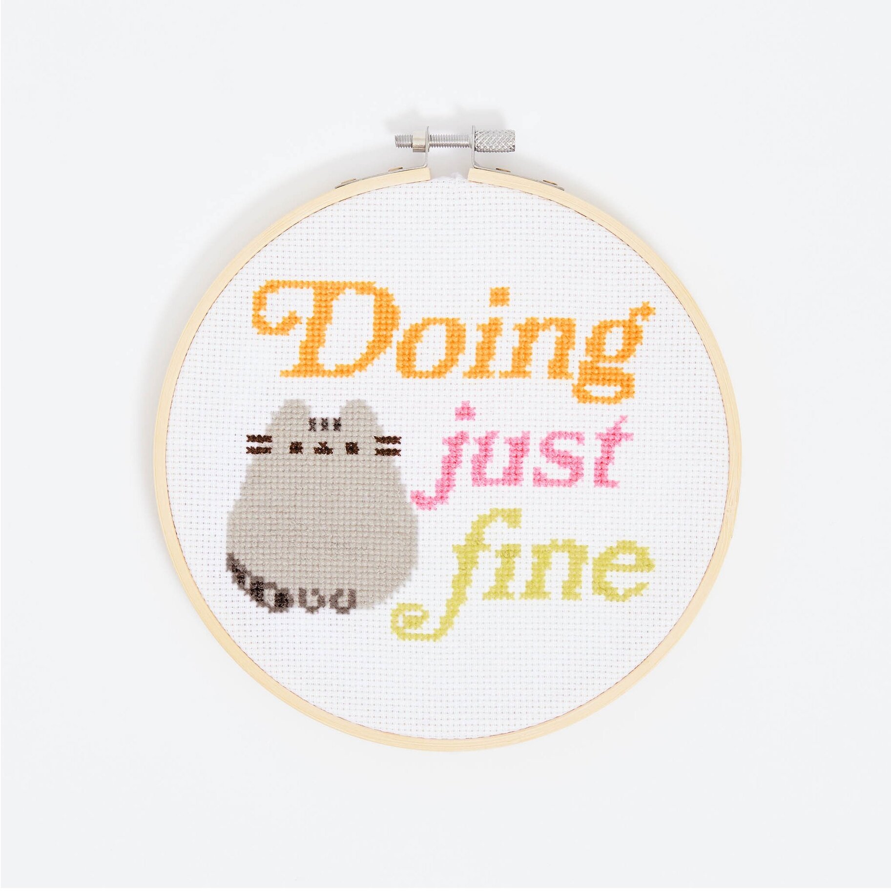 Korsstygn-kit - Pusheen, Doing Just Fine
