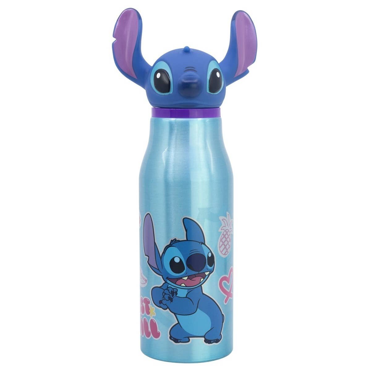 Stitch aluminiumflaska med 3D-figur 690 ml